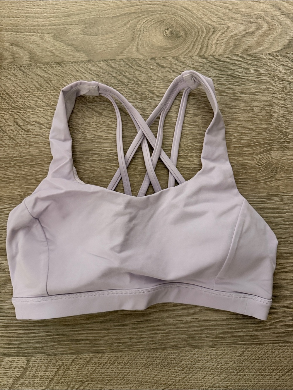 lululemon athletica Light Lavender Strappy Sports Bra